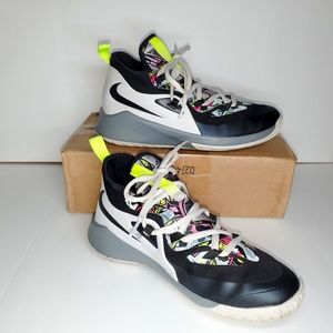 Size 4.5Y Nike Future Court 2 Graffiti Grey Volt